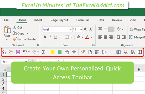 Microsoft Excel Tips and Tricks - Create Your Own Personalized Quick Access Toolbar