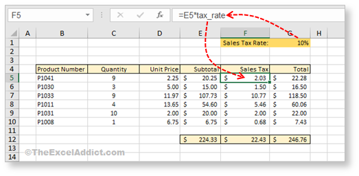 Defined Name Used In Formula in Microsoft Excel 2007 2010 2013 2016 2019 365