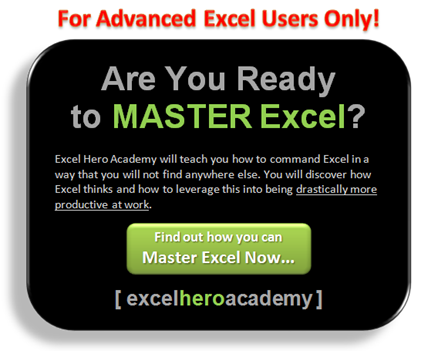 Excel Hero Academy - One-of-a-Kind Advanced Microsoft Excel Training