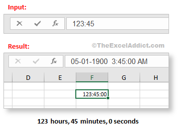 Entering Minutes Greater Than An Hour in Microsoft Excel 2007 2010 2013 2016 2019 365