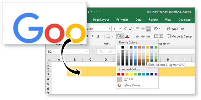 Finding The Right Color Match in Microsoft Excel 2007 2010 2013 2016 365