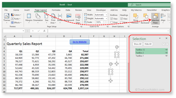 Locate Objects With Selection Pane in Microsoft Excel 2007 2010 2013 2016 2019 365 Locate Objects With Selection Pane in Microsoft Excel 2007 2010 2013 2016 2019 365