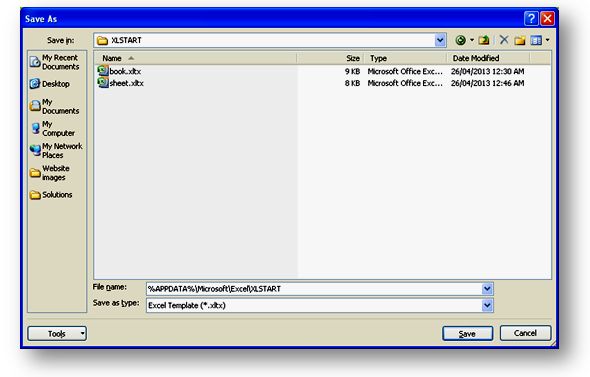 Easily locate your XLSTART directory / folder