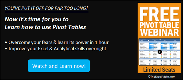 Learn how to use Excel Pivot Tables in 1 hour