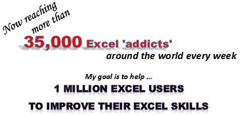 My goal: To teach One Million Excel Users