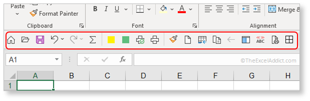 Personalized Quick Access Toolbar in Microsoft Excel 2007 2010 2013 2016 2019 365