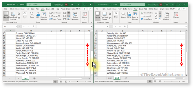 Scroll And Compare Sheet Tabs in Microsoft Excel 2007 2010 2013 2016 2019 365