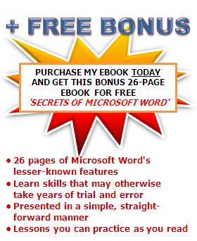Instant download Free Microsoft Word Secrets Ebook