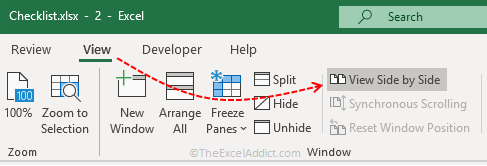 Synchronous Scrolling Two Sheets in Microsoft Excel 2007 2010 2013 2016 2019 365